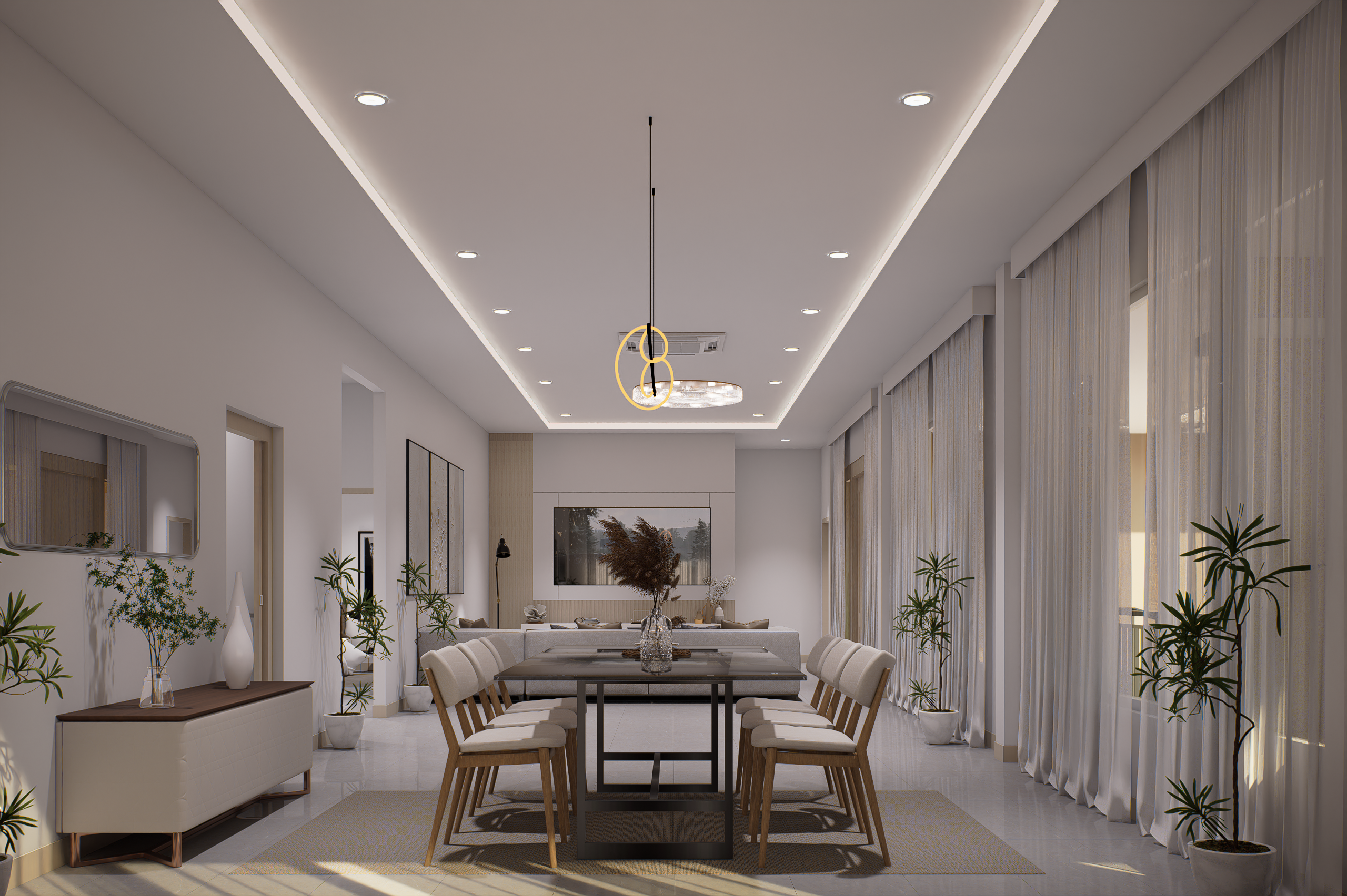 Living Room Render : Ban Fang Project
